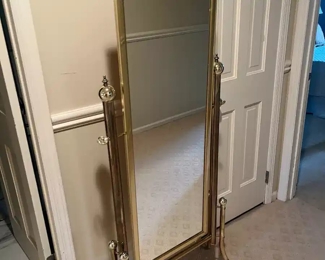 brass mirror