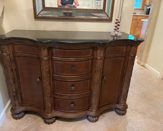 entry cabinet large mirror