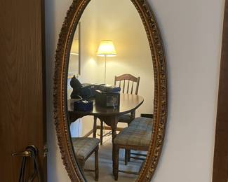 Wood framed wall mirrror