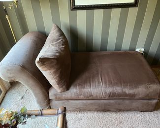 Upholstered chaise 66"W x 30"D x 30"H  