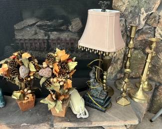 Table lamps and decor.....