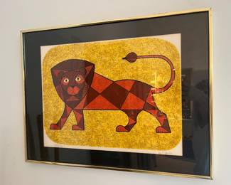 Signed and numbered Keith De Carlo lithograph....