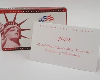 2008 U.S. Mint Silver Proof Set
