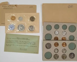 1958 U.S. Mint Proof Set & Partial 1955 Mint Set