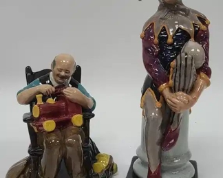 Royal Doulton The Jester & The Toymaker Figures