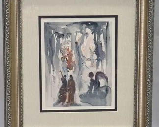 Salvador Dali Color Woodcut The Earth was Created