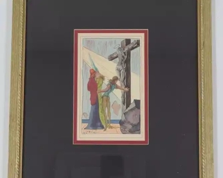 Salvador Dali Blessing of Christ Lithograph Print