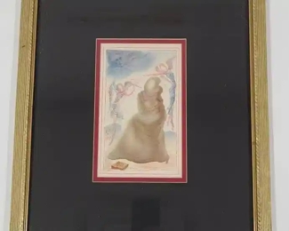 Salvador Dali The 2 Angels Framed Print