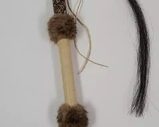 Ceremonial Jaw Bone Tomahawk