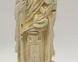 Carved Resin 12" Chinese Scholar Figure