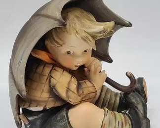 Large Goebel Hummel Umbrella Boy Figure