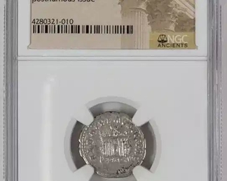 Roman Empire Faustina Sr. AR Denarius NGC VF