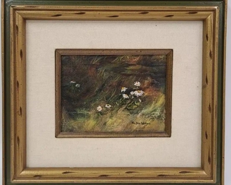 Ann Alda Wolters Acrylic "Patch of Daises"