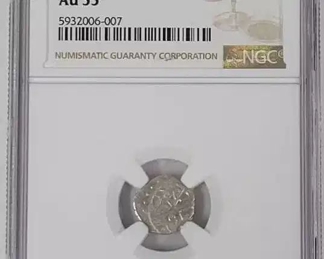 15th - 16th c. Ottoman Akce Bayezid II NGC AU 55