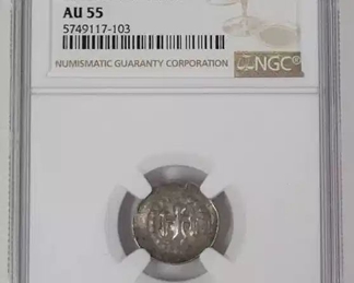 1200 - 1300 France Strasbourg Denier NGC AU 55