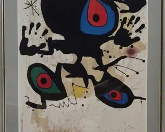 Joan Miro 1993 New York Art Exhibition Poster