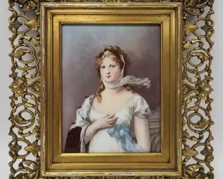 Framed Portrait- Porcelain Queen Louise of Prussia