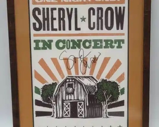 Signed Sheryl Crow Poster