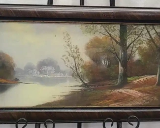 Albert Glatthaar Landscape Pastel Painting