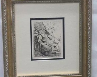 After Rembrandt Durand Etching The Small Lion...