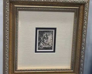 After Rembrandt Durand Etching Sick Beggar & Wife