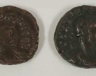 2 Roman Provincial Bronze Tetradrachm Coins
