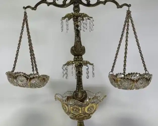 Hollywood Regency Style Scales of Justice