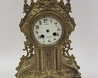 French Bronze Regency Style Mantle Clock - Repair