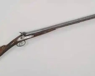 Antique Parker Double Barrel Percussion Shotgun