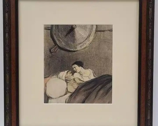 Colored Drawing Style of Daumier's Penelope