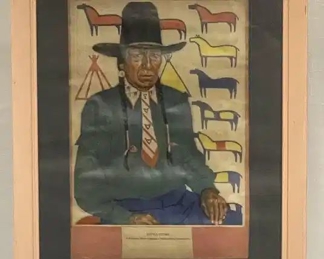 Vintage Winold Reiss Little Plume Calendar Topper