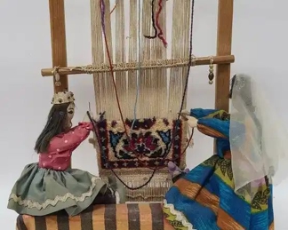 16" Persian Rug Weaver Folk Art