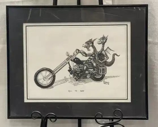 Matteson Dragon Art Roll Me Away Framed Print