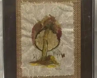 Original Painting by Emile Felknor on Fabric