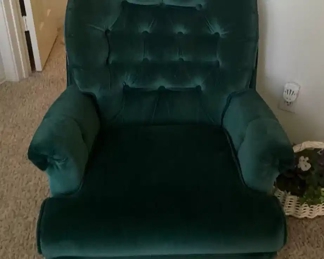 Green Velvet Chair