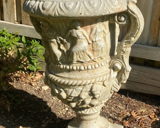 Concrete Flower Urns