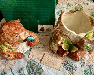 Fitz and Floyd mother Bear 2002 classic collection cookie jar