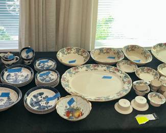 * NIKKO IRONSTONE
* BLUE WILLOW - DISH-DOUBLE PHOENIX FINE CHINA, plus salt and pepper shaker with holder you can buy separate $5,$10,$15 or make offer for the lot