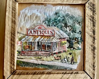 wood carving and painting by Louisiana artist Allen Crochet