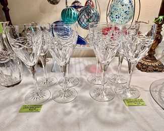 waterford Dolmen …. we have two sets with 4 each of the large goblets