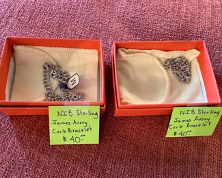 new in box we have two James Avery sterling charm bracelets