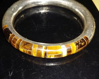 Sterling w/tiger eye