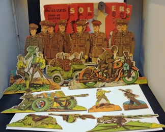 WWII PUNCH OUT ARMY TOYS