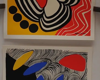 [2] CALDER SILKSCREEN POSTCARDS