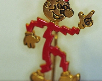    VINTAGE REDDY KILOWATT STICK PIN                            