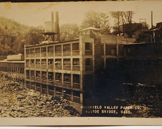 RPPC DEERFIELD VALLEY PAPER CO. MONROE BRIDGE MASS.