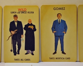 PARTIAL SET OF ADDAMS FAMILY GAME CARDS 
