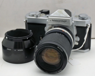 NIKKORMAT CAMERA AND LENS