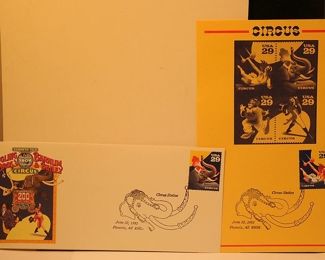 U S POSTAL HISTORY THE CIRCUS 