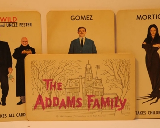 PARTIAL SET OF ADDAMS FAMILY GAME CARDS 